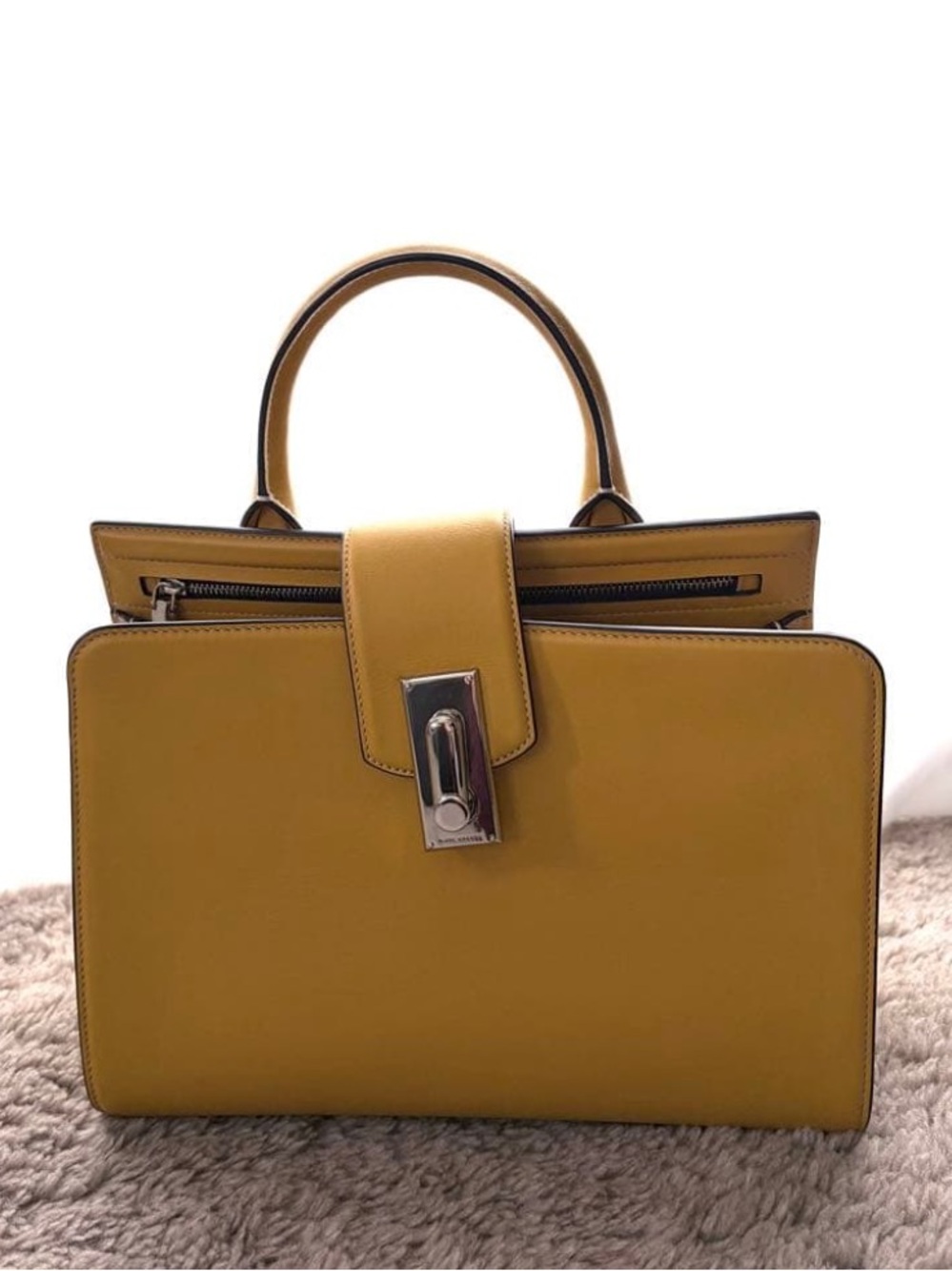 Marc Jacob’s 
Yellow Structured Top-Handle Women's Handbag